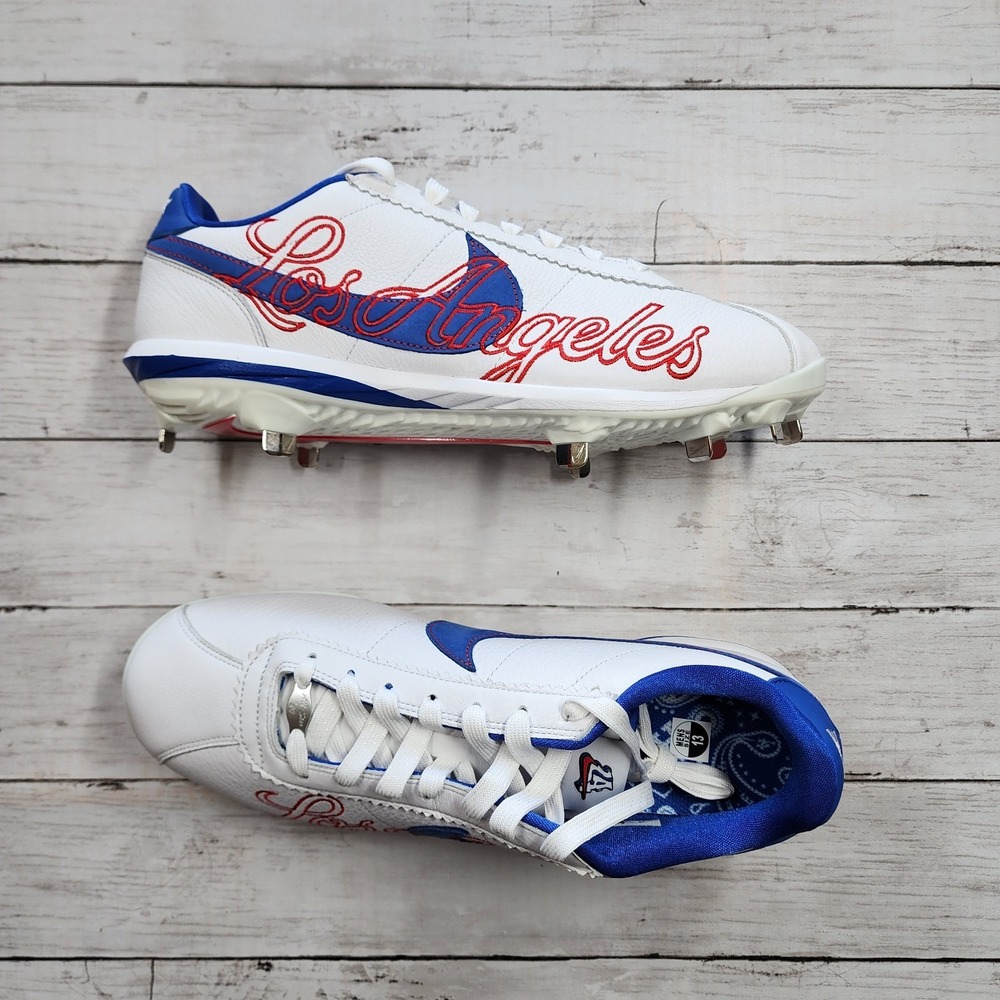 Sz 13 Nike Lunar Cortez BSBL White Game Royal CV5565‎ 100 - New/No Lid